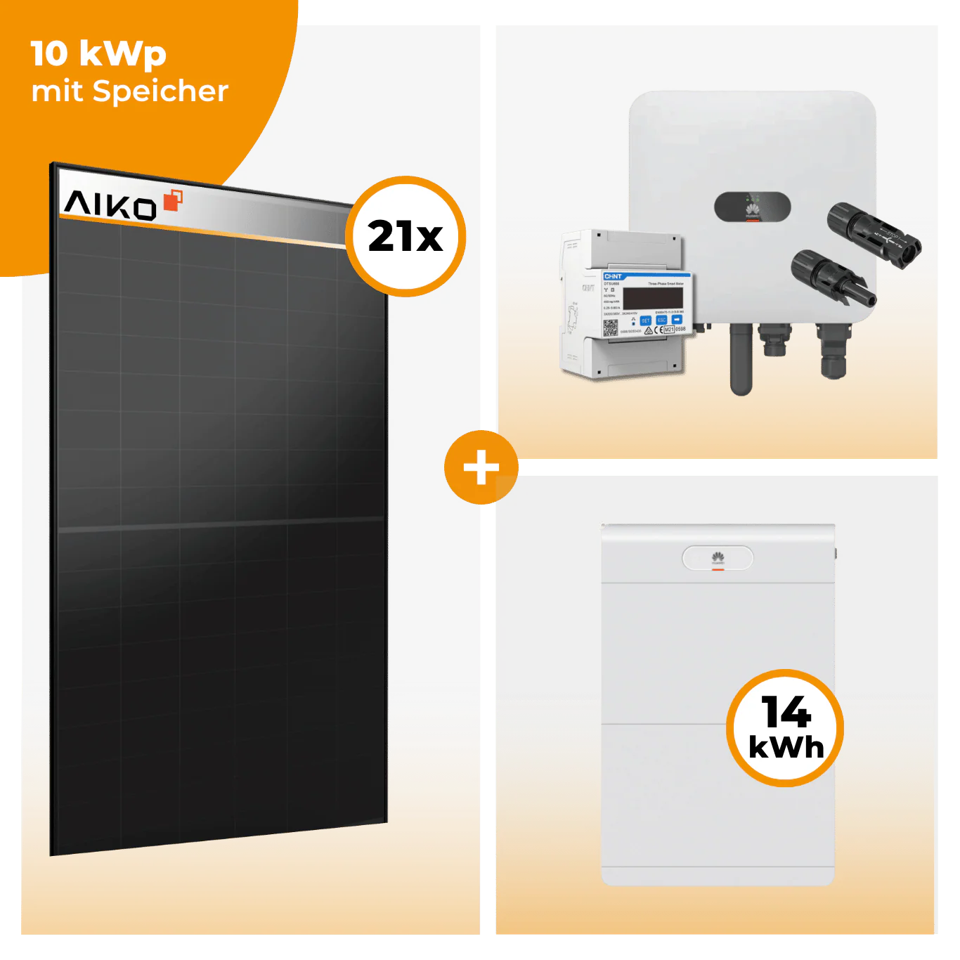 PV Komplettset 10 kWp – 21 x Aiko 470 Neostar 3S+ & Huawei SUN2000 MAP0 opt. Huawei LUNA2000 Speicher - Image 7