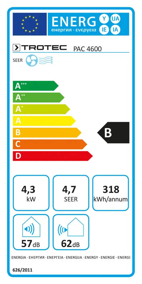 TROTEC Split-Klimagerät PAC 4600 4,3 kW - Image 9